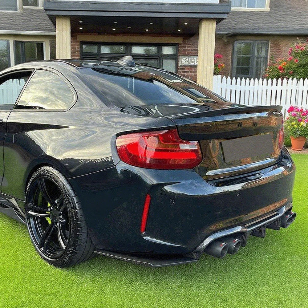 M4 Style Carbon Fiber Trunk Spoiler for BMW M2 F87 / 2 Series F22/F23 (2014-2021)