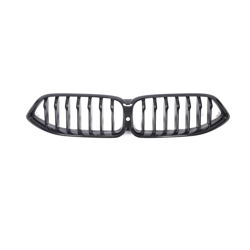 BMW 8 Series G14/G15/G16 ST Style Carbon Fiber Single Slat Front Grille