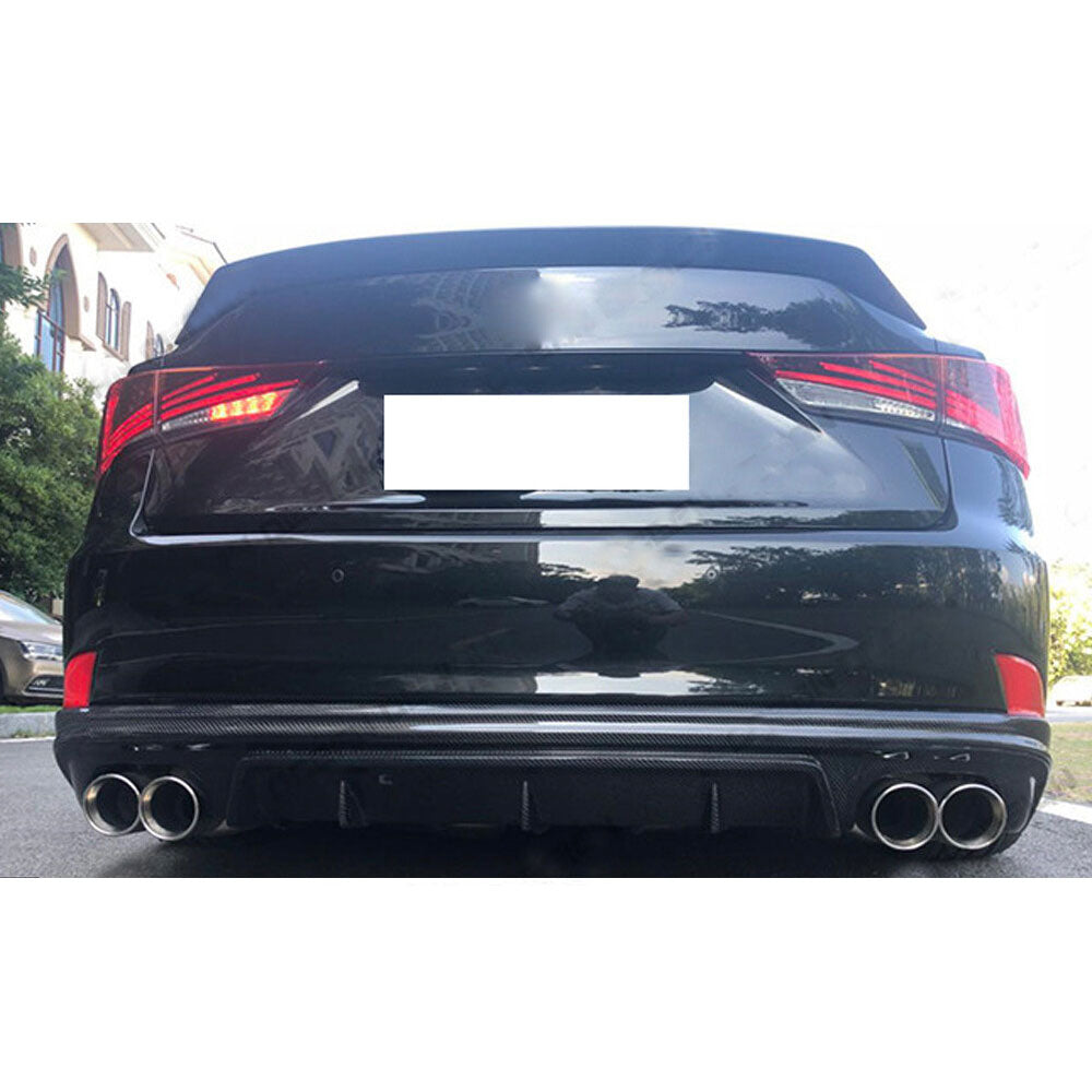 Carbon Fiber Rear Diffuser For Lexus IS350 ISF Sedan 2013-2016