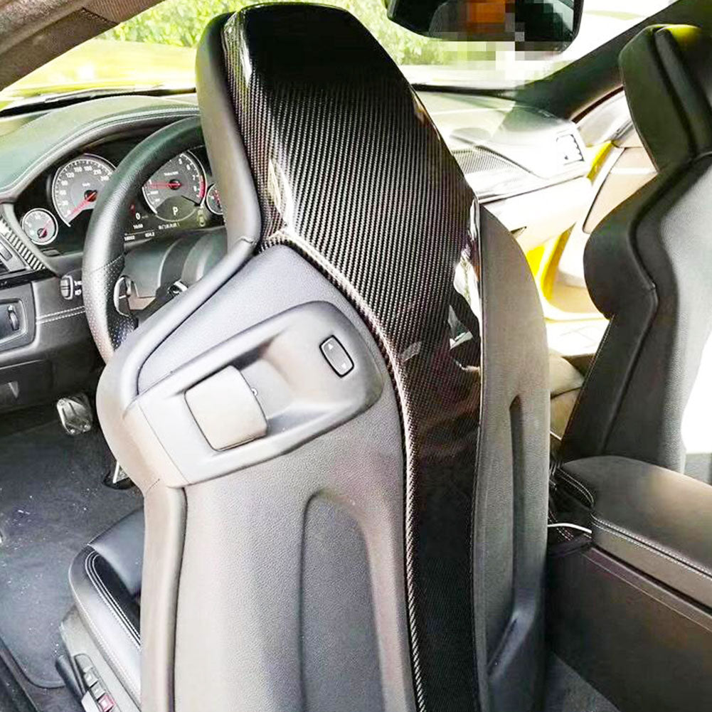 ST Style Carbon Fiber Seat Back Cover for BMW M2 F87 Competition/M3 F80,M4 F82/F83( 2014-2021)
