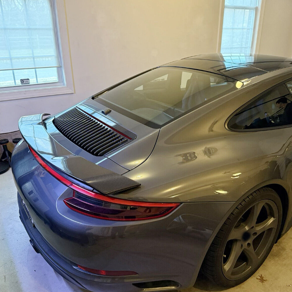 ST Style Carbon Fiber Trunk Spoiler for Porsche 911 991 Carrera 4 GTS (2015-2019)