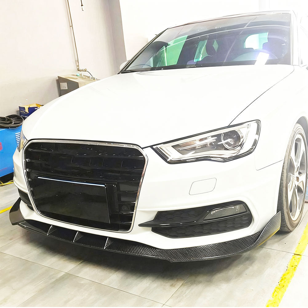 JC Style Carbon Fiber Front Lip for A3 Sline/S3 Hatchback 8V Pre-LCI (2012-2016)