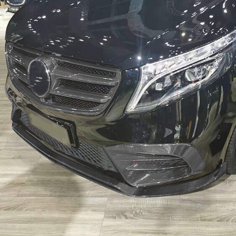 ST Style Carbon Fiber Front Lip For Mercedes-Benz Vito W447 Facelift (2020–2023)