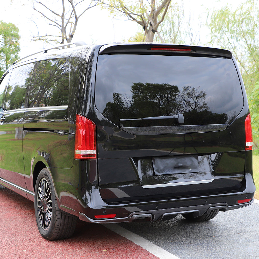 B Style Carbon Fiber Rear Diffuser For Mercedes Benz Vito W447 Pre‑Facelift (2014–2019)