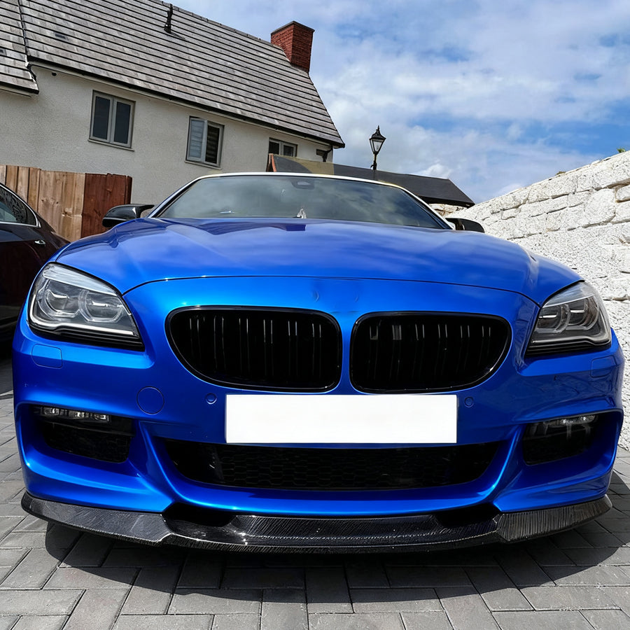 V Style Carbon Fiber Front Lip For BMW 6 Series F06/F12/F13 M Sport (2011–2018)