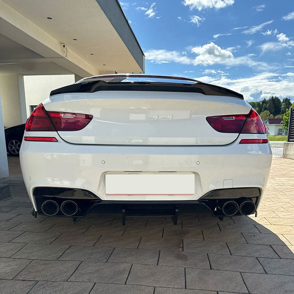 PSM Style Gloss Black Rear Diffuser for BMW 6 Series F06 F12 F13 M6 (2011-2018)
