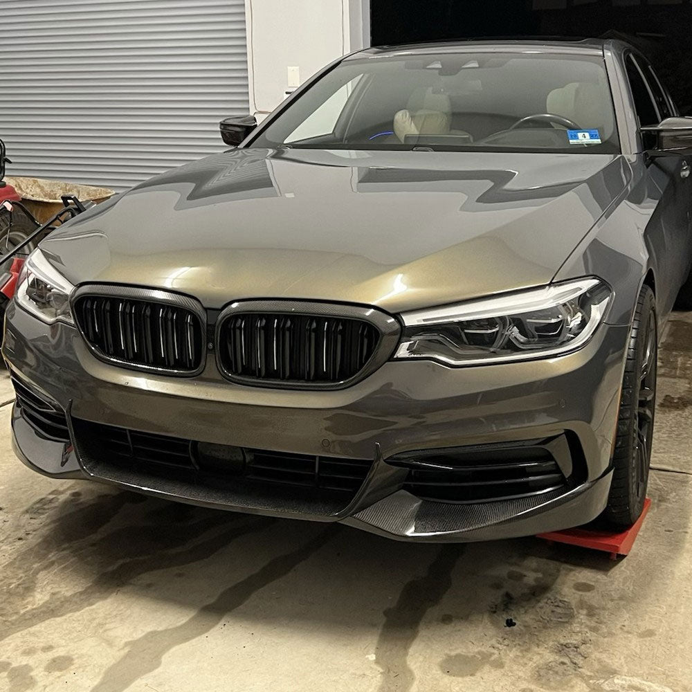 ST Style Carbon Fiber Front Lip for BMW 5 Series G30/G31 LCI Sedan (2017–2020)