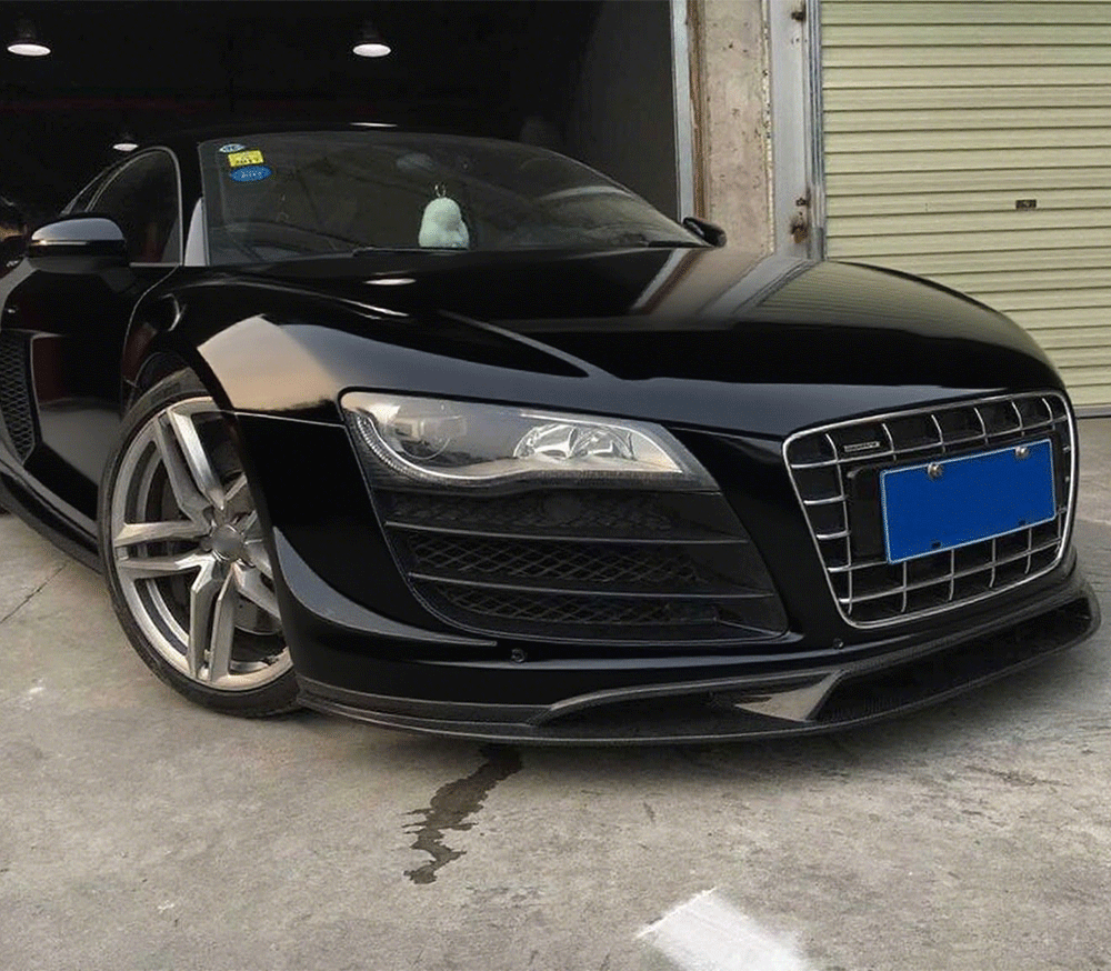 ST Style Carbon Fiber Front Lip For Audi R8 Type 42 Pre‑LCI & LCI (207–2015)