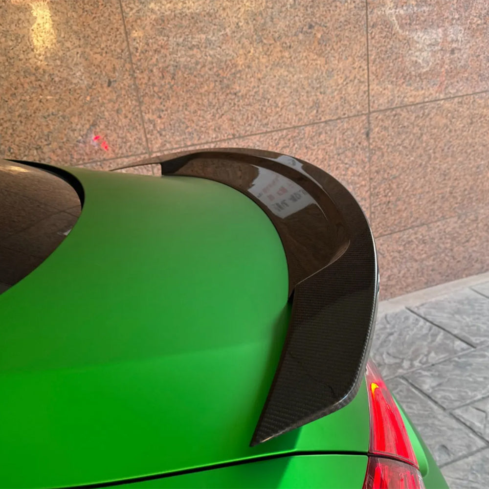 RT Style Carbon Fiber Rear Wing Spoiler for Mercedes Benz C lass C205/C43 C63 AMG Coupé 2-Door(2014+)