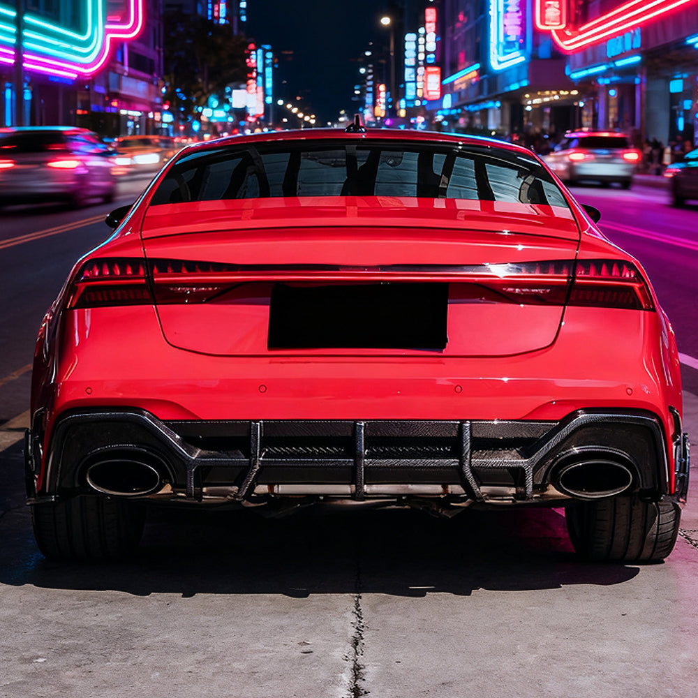 ED Style Carbon Fiber Side Skirts For Audi RS7 C8 (2019–2024)
