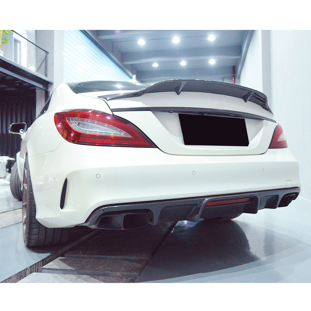 Barbus Style Carbon Fiber Rear Diffuser for Mercedes-Benz CLS C218 Facelift (2015–2017)