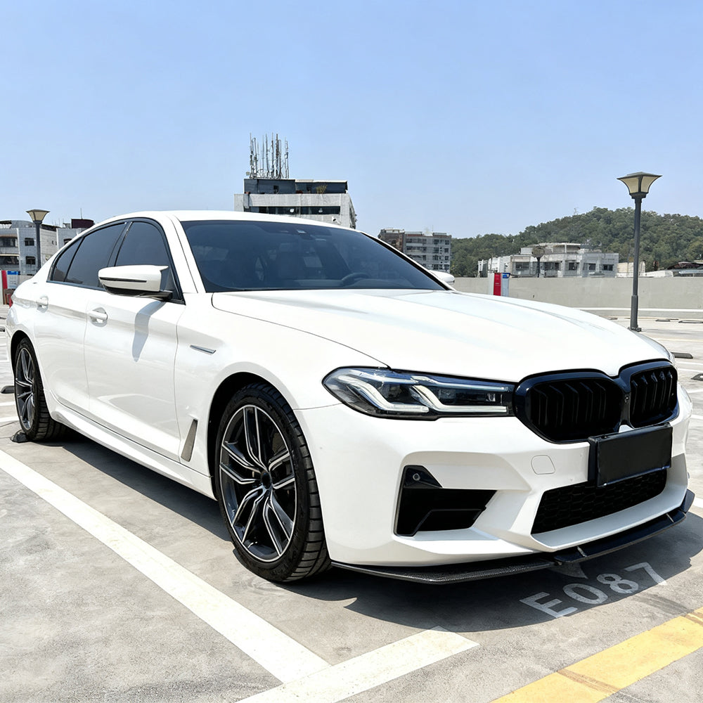 ST Style Carbon Fiber Front Lip for BMW 5 Series M5 F90 LCI (2020-2023)