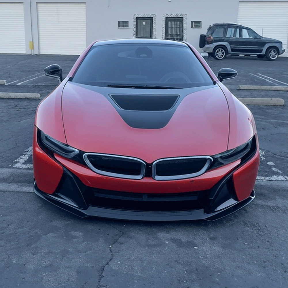 V Style Carbon Fiber Front Lip for BMW i8 I12/I15 (2014–2020)