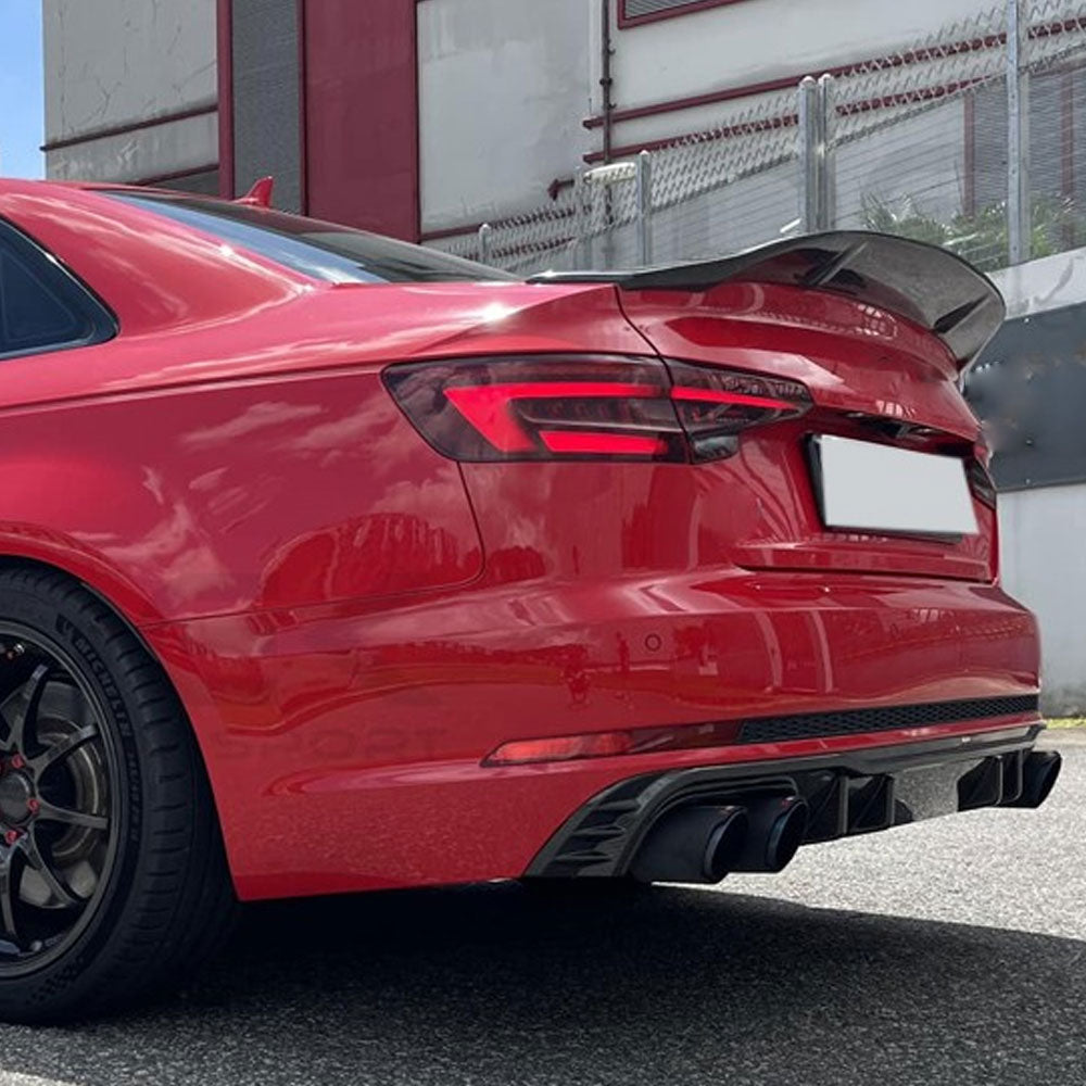 ST Style Carbon Fiber Rear Diffuser For Audi S4 B9 Pre-LCl (2016-2019)