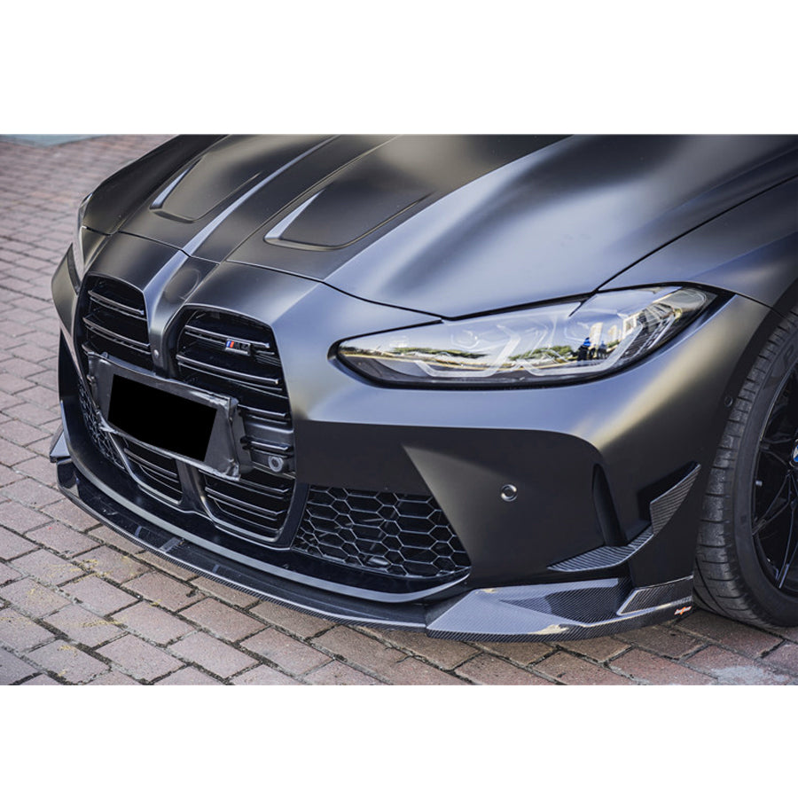ST Style Carbon Fiber Front Canards For BMW M3 G80/G81 ,M4 G82/G83 (2021+)