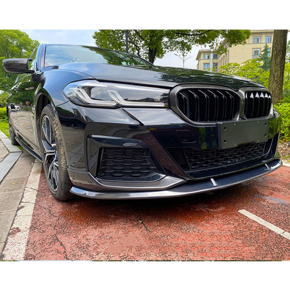 Performance Style Carbon Fiber Front Lip for BMW 5 Series G30, G31 LCI (2020–2023)