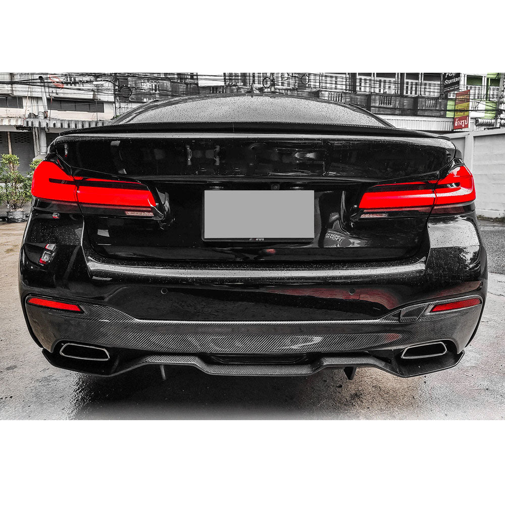 Performance Style Carbon Fiber Rear Diffuser for BMW 5 Series G30, G31 Pre-LCI & LCI M-Sport (2017–2023)
