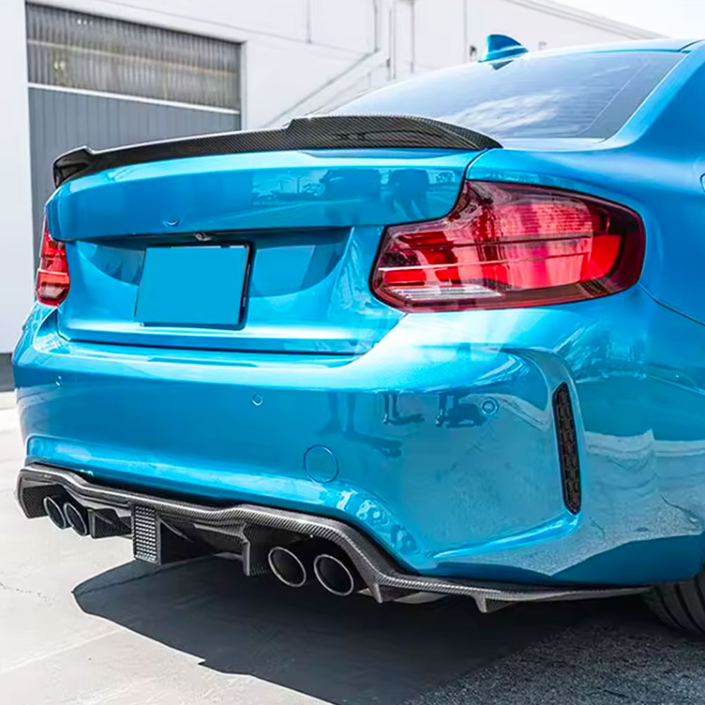 ST Style Carbon Fiber Rear Diffuser for BMW M2 F87/M2 F87 Competition (2016-2021)