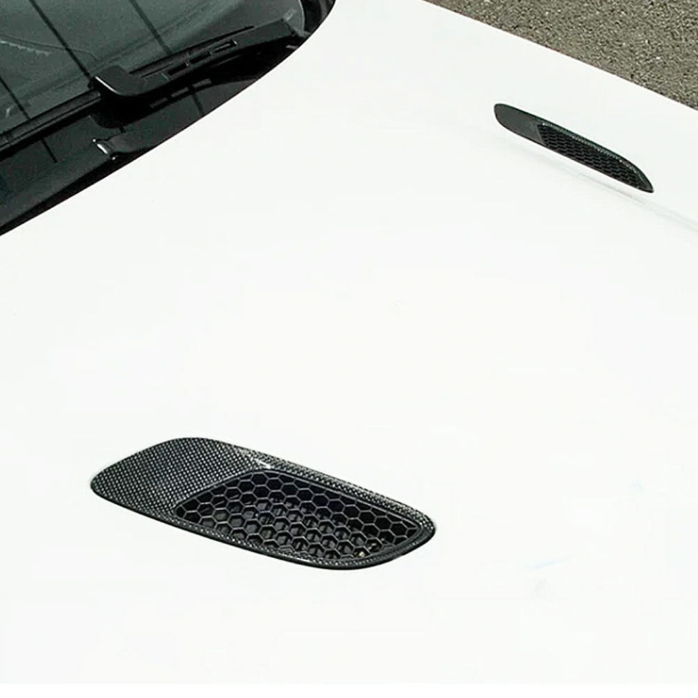 ST Style Carbon Fiber Front Hood Engine Air Vent Trim for BMW 3 Series M3/E90/E92/E93 (2007–2013)