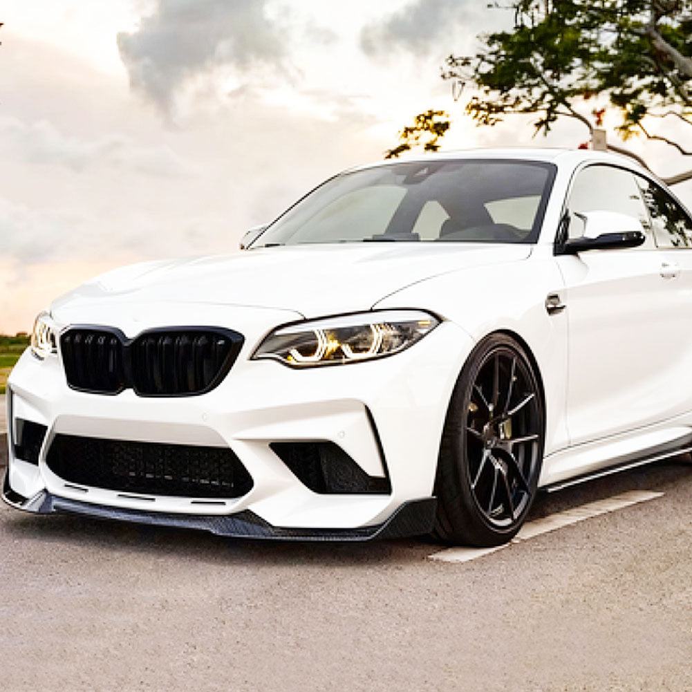 MP Style Carbon Fiber Front Lip for BMW M2 F87 Competition (2018-2021)