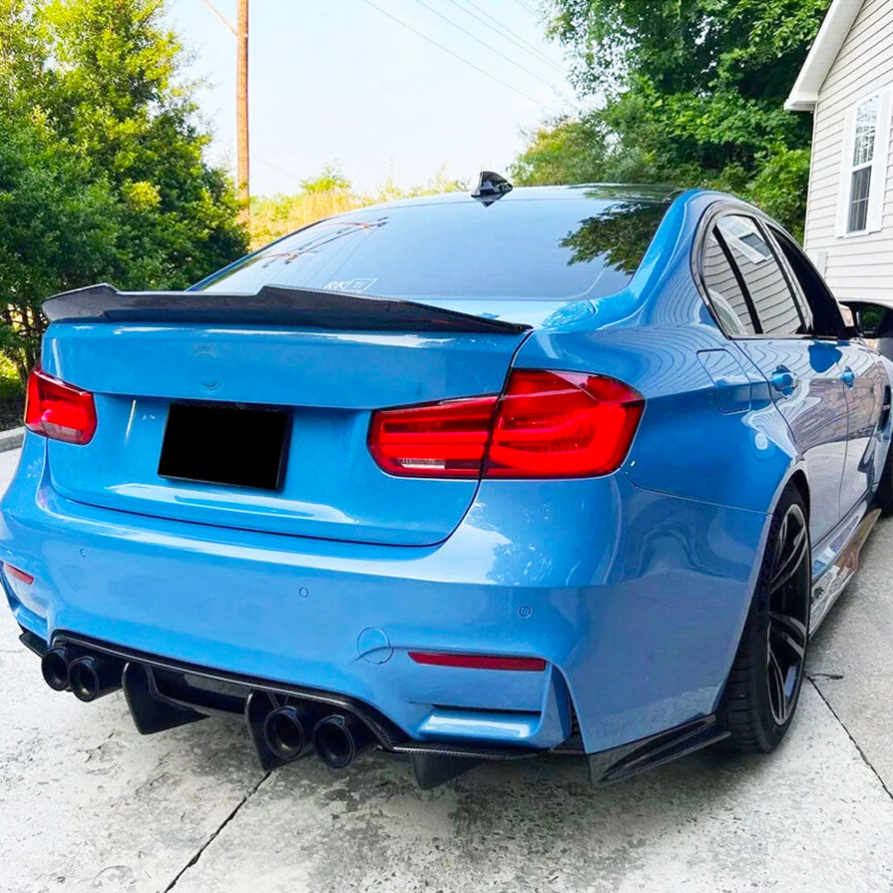 PSM Style Carbon Fiber Trunk Spoiler for BMW 3 Series F30/M3 F80 (2012-2020)