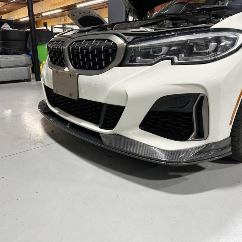 AC Style Carbon Fiber Front Lip for BMW 3 Series G20/G21 Pro-LCI M-Sport(2019-2022)
