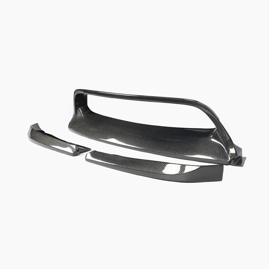 BMW X6 E71 V Style Carbon Fiber Front Lip - front view