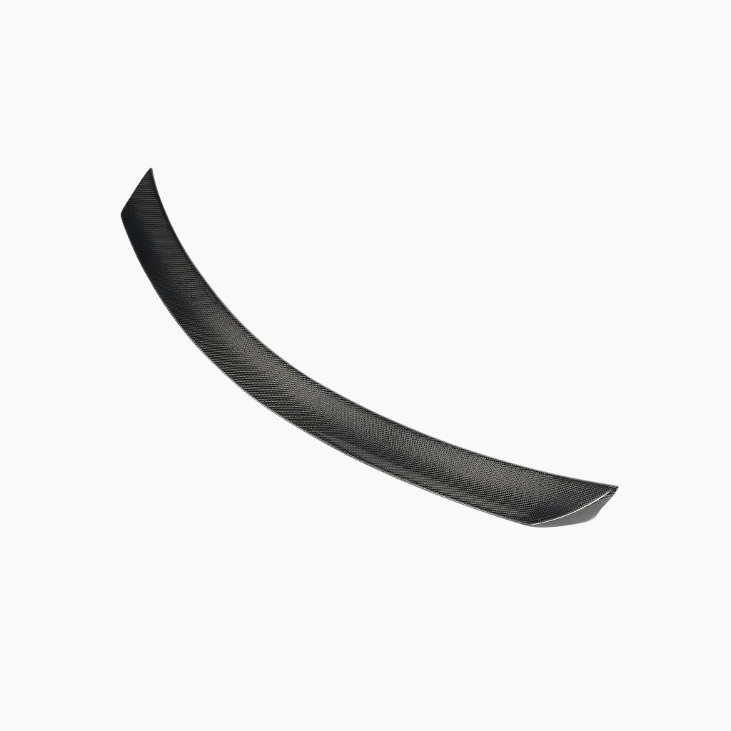Mercedes-Benz C-Class W204 Carbon Fiber Trunk Spoiler-side angle view