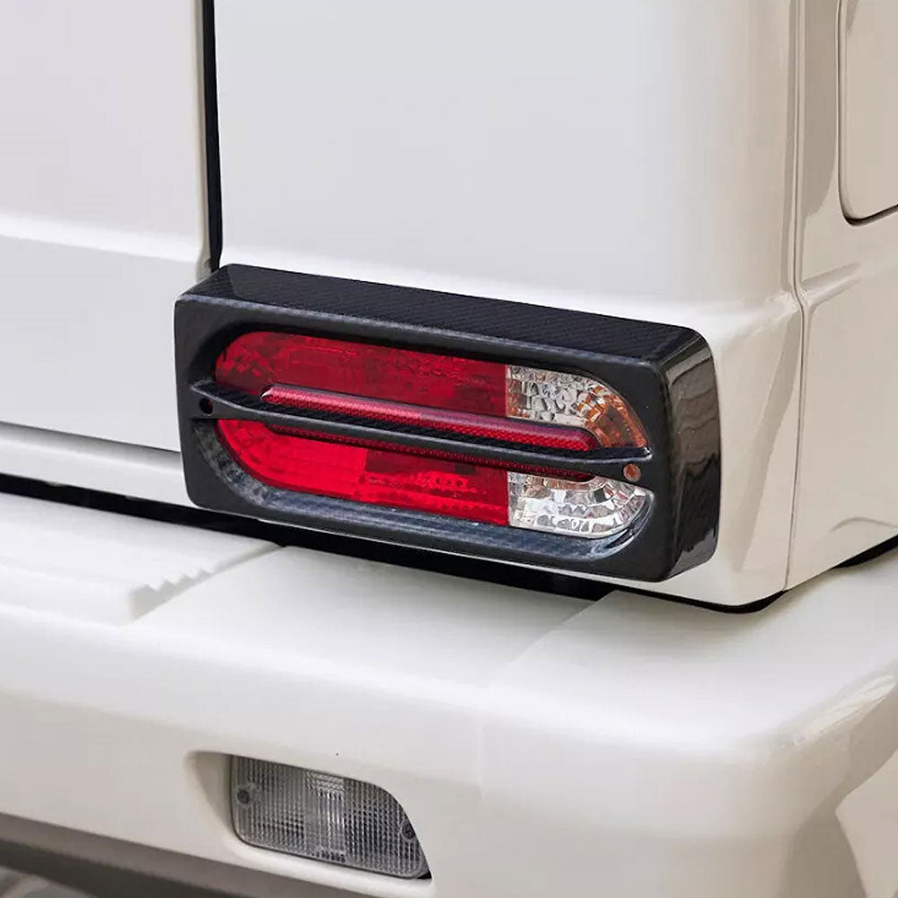 ST Style Carbon Fiber Rear Tail Light Cover For Mercedes Benz G‑Class W463 (2013-2018)