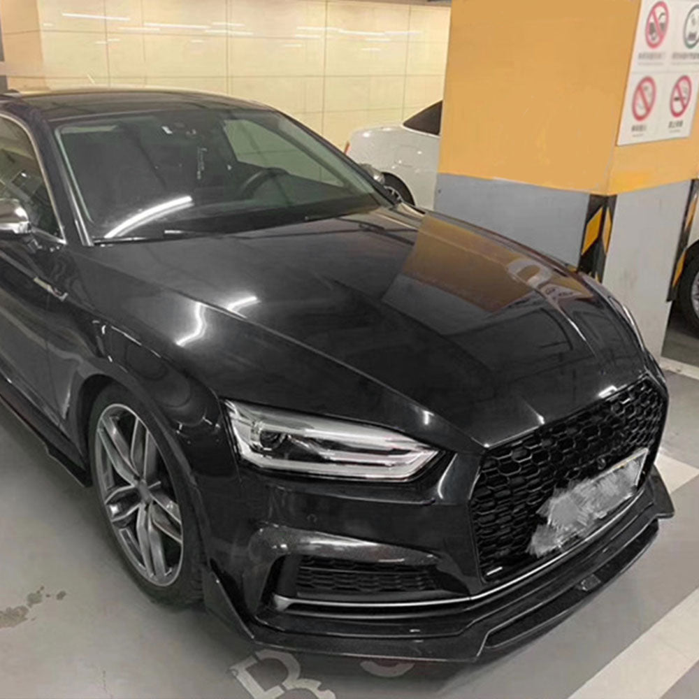 KB Style Carbon Fiber Front Lip for Audi A5 / S5 B9 Pre-LCI (2017-2019)