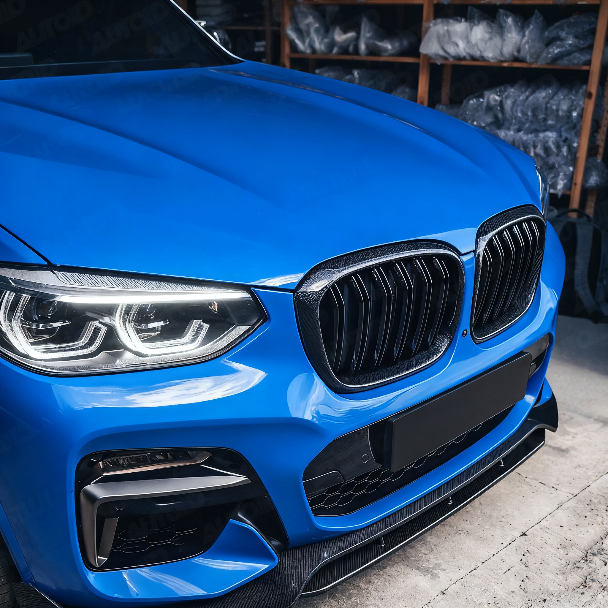 ST Style Carbon Fiber Front Grille Dual Slat for X4 G02 Pre-LCI (2018–2021)