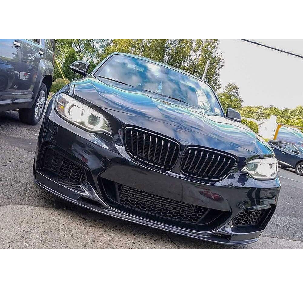 ST Style Carbon Fiber Front Lip for BMW 2 Series F22/F23 M-Sport (2014-2021)