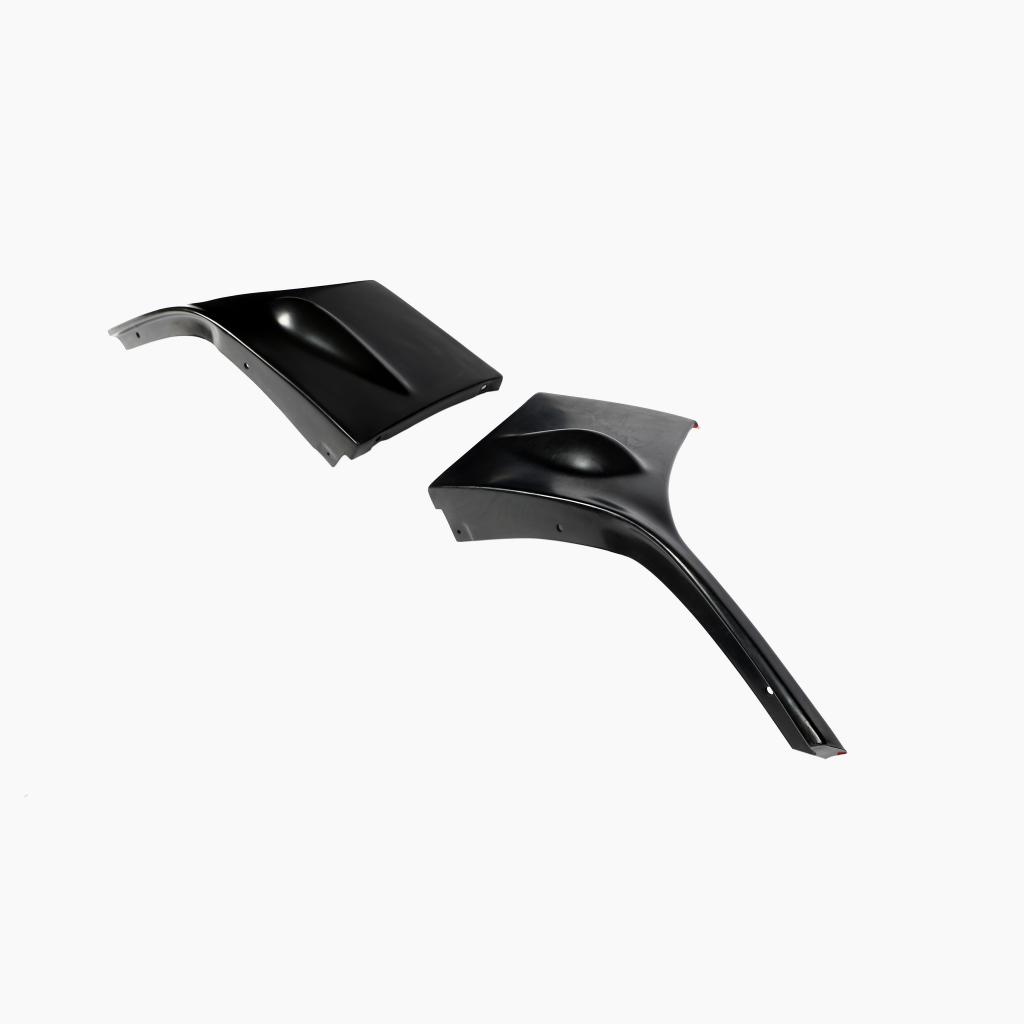 STI Style BLACK Front Bumper Splitter for Subaru Impreza WRX (2004-2005)