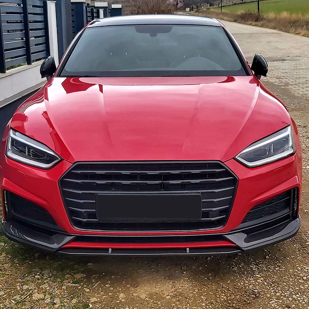 RS5 Style Carbon Fiber Front Lip for Audi A5 / S5 B9 Pre-LCI (2017-2019)