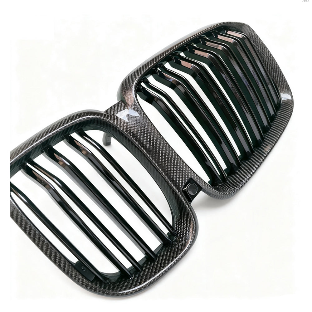 Dual Slat Carbon Fiber Front Grille for BMW X5 G05 Pre-LCI (2019-2023)