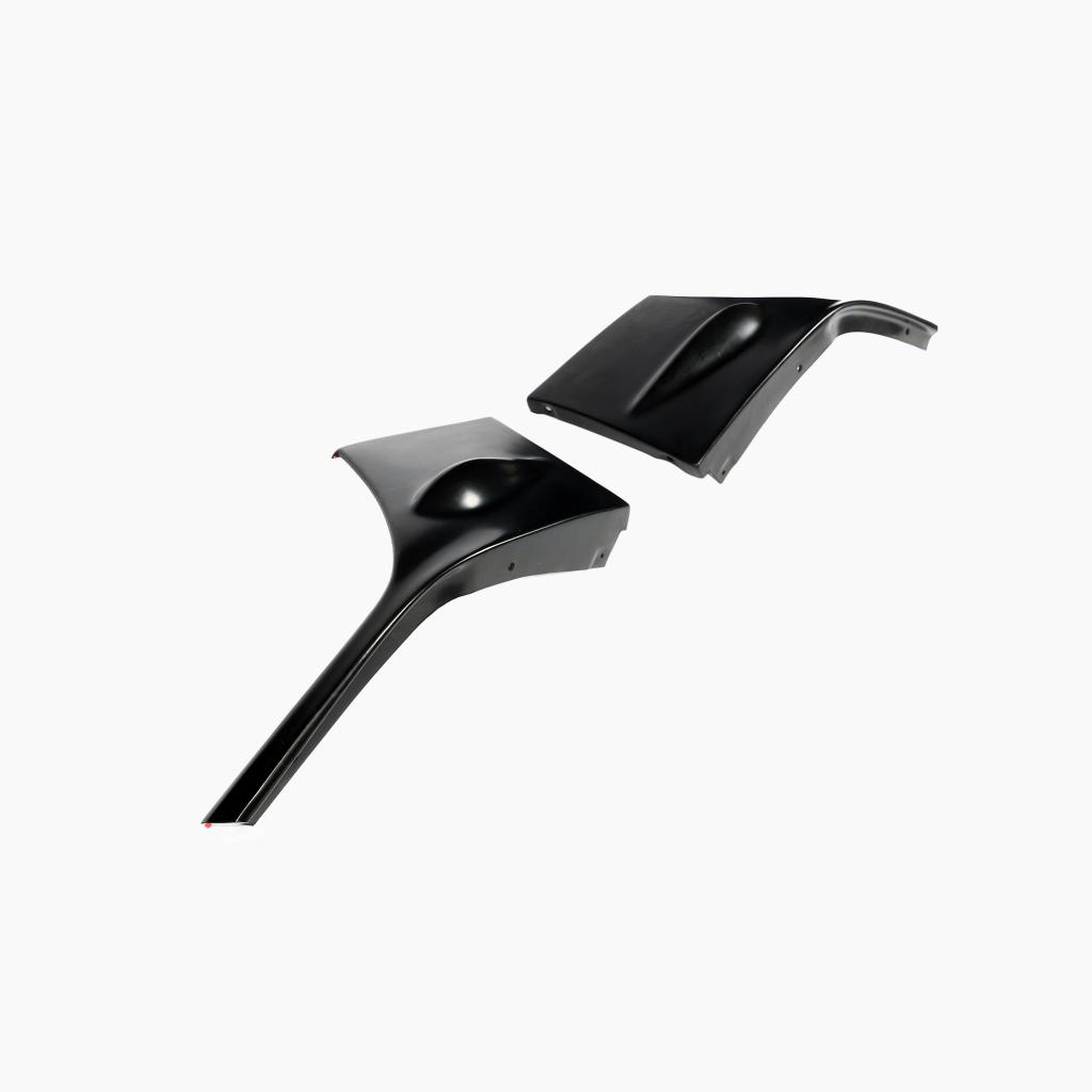 STI Style BLACK Front Bumper Splitter for Subaru Impreza WRX (2004-2005)