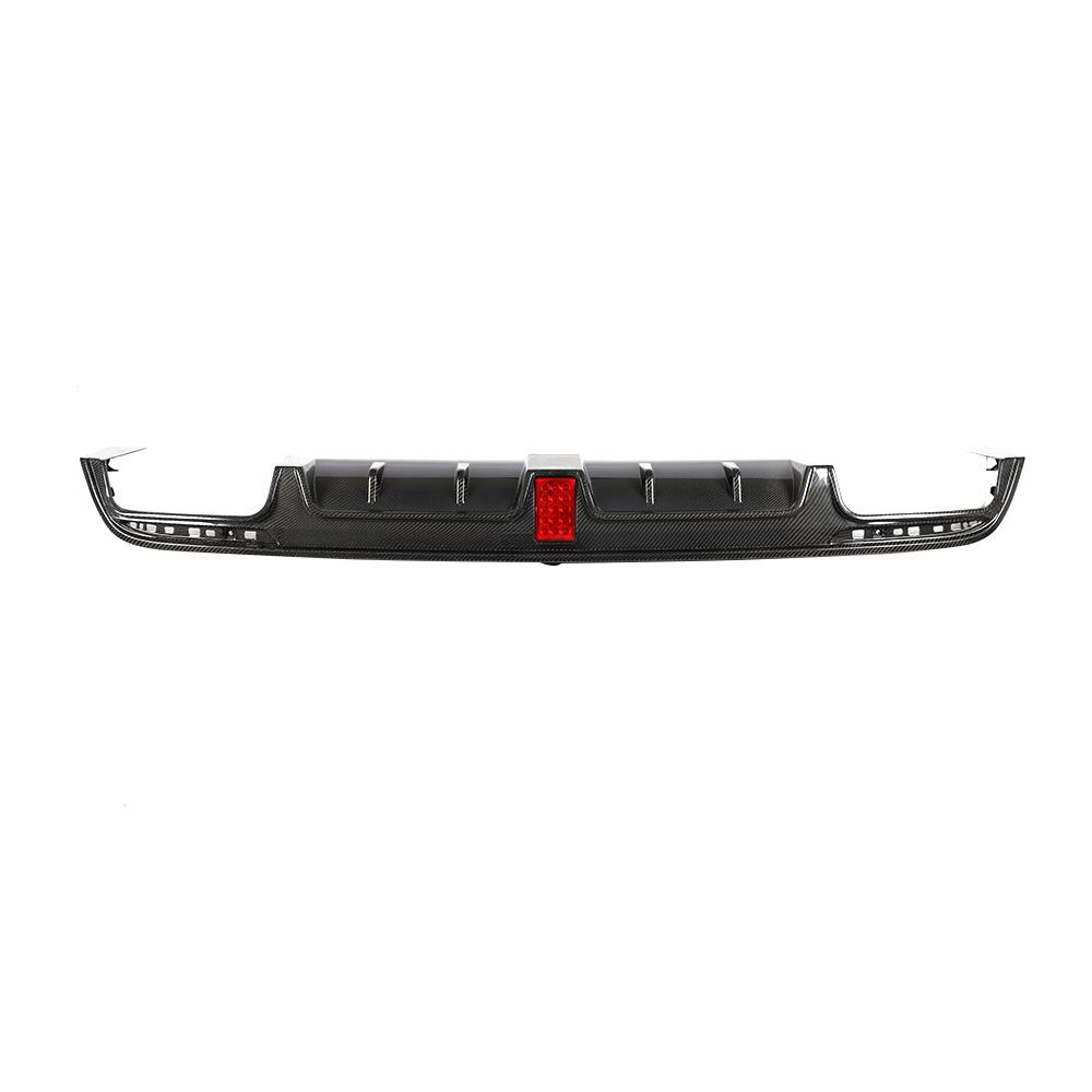 B Style Carbon Fiber Rear Diffuser For Mercedes Benz S‑Class W222 Pre‑Facelift (2014–2017)