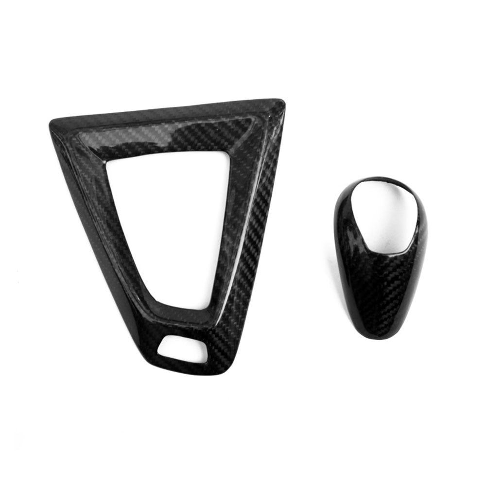 LHD Carbon Fiber Gear Shift Knob Cover Trim for BMW M3 F80, M4 F82/F83 (2014-2020)