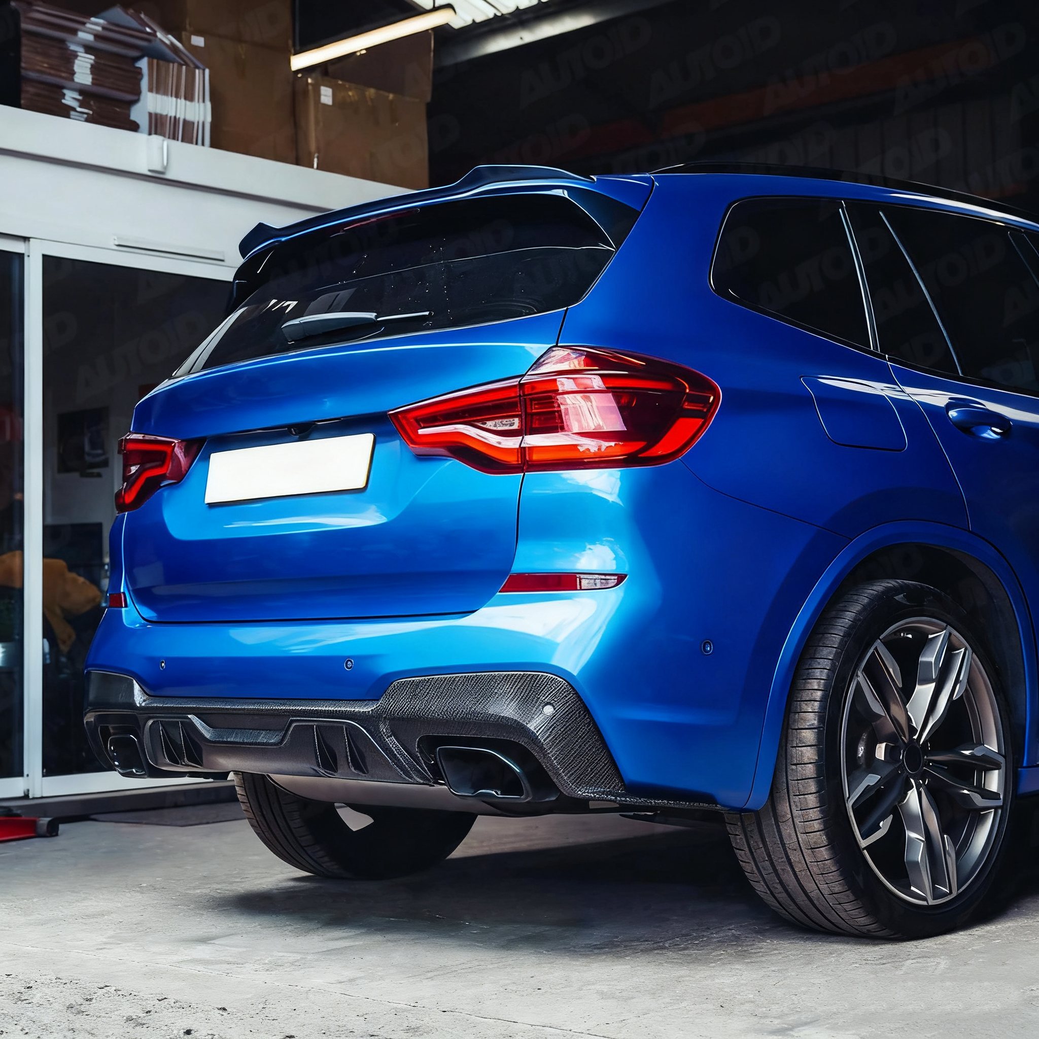 ST Style Carbon Fiber Rear Diffuser for BMW X3 G01 M Sport Pre-LCI (2017–2021)