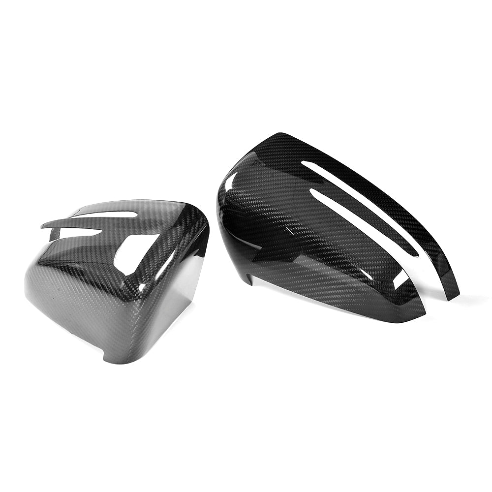 ST Style Carbon Fiber ADD ON Mirror Caps for Mercedes Benz E-Class W204 C63 AMG Facelift (2011-2015)