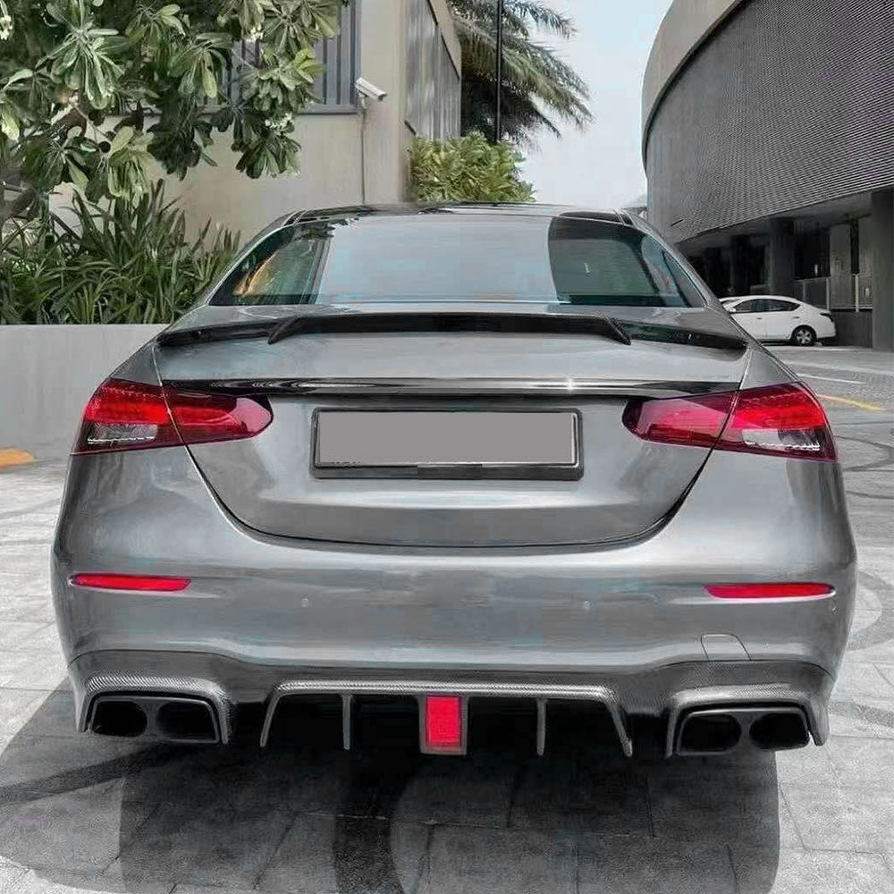 Barbus Style Carbon Fiber Trunk Spoiler for Mercedes Benz E63 AMG W213 Facelift (2021-2023)