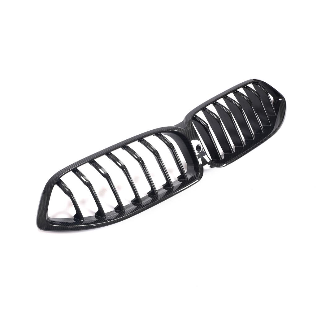 ST Style Single Slat Carbon Fiber Front Grille for BMW 8 Series G14/G15/G16 (2019+)