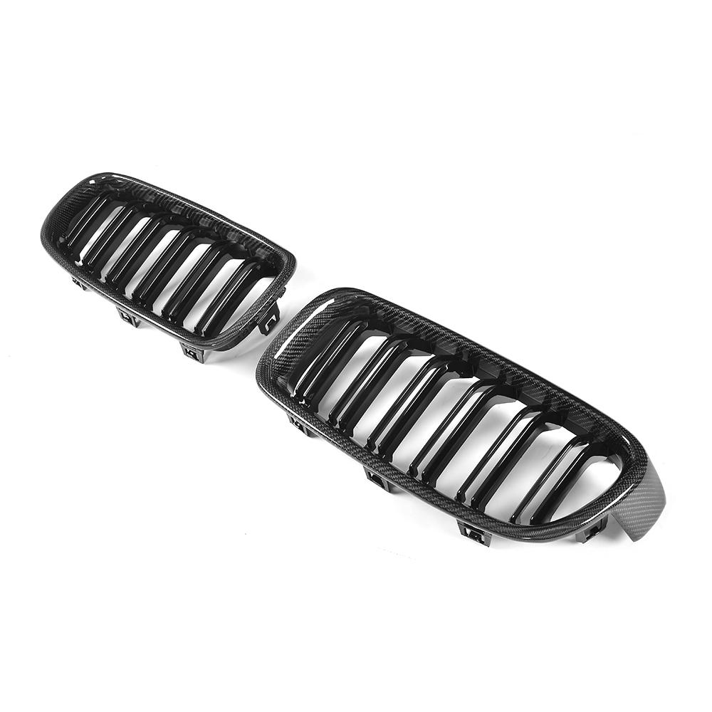 M3 Style Dual Slat Carbon Fiber Front Grille for BMW 3 Series F30(2012-2019)