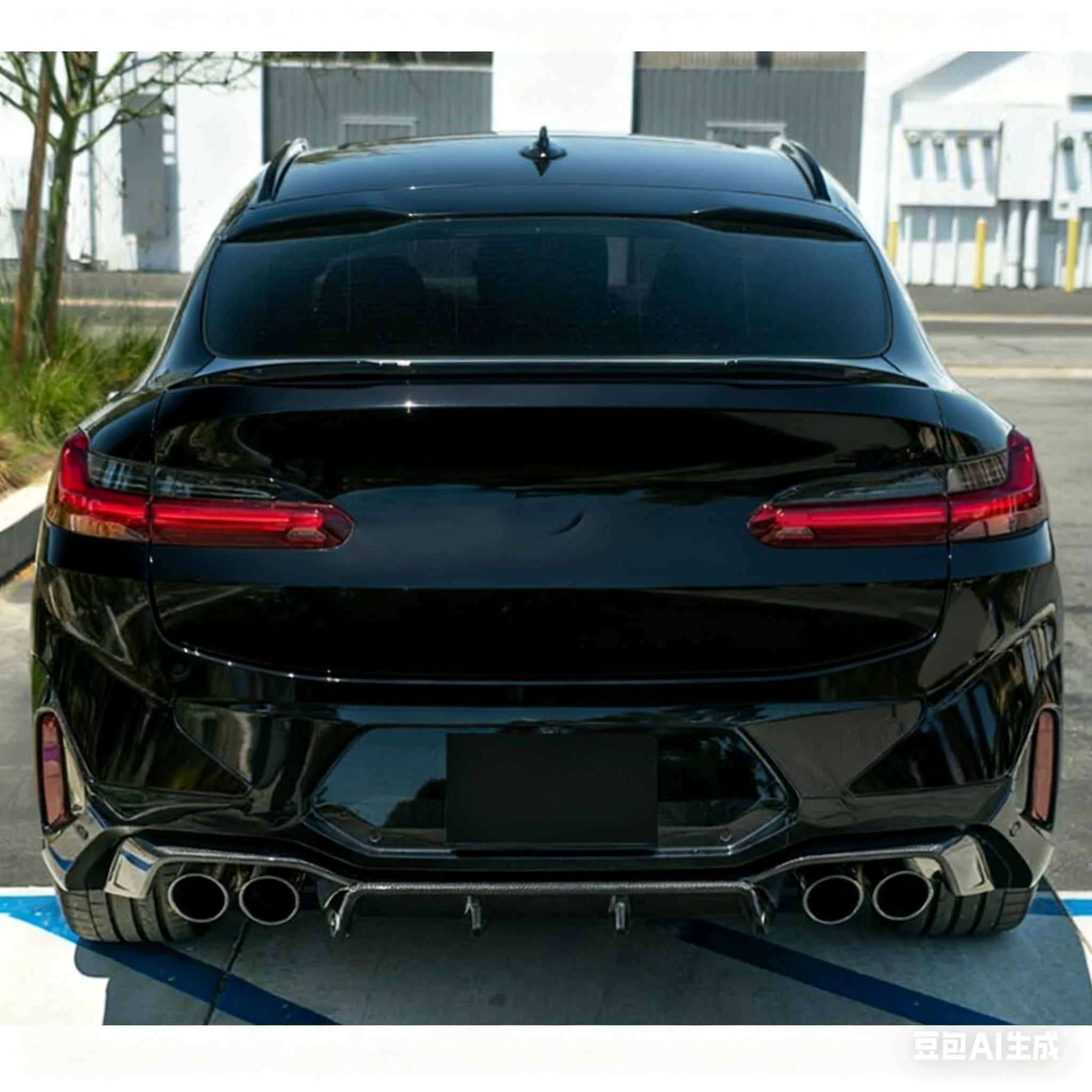 3D Style Carbon Fiber Rear Diffuser for BMW X4M F98 LCI (2021-Present)