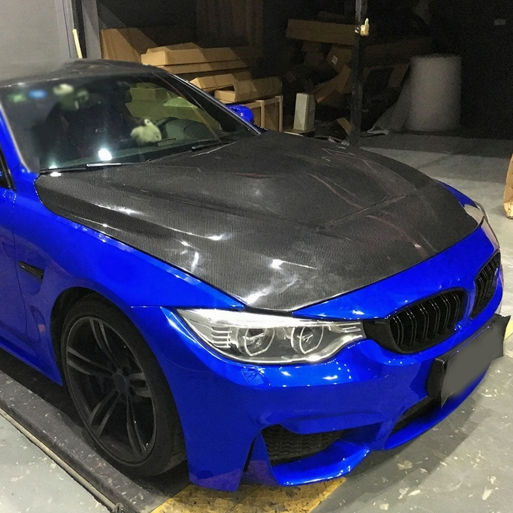 GTS Style Carbon Fiber Hood Cover for BMW M3 F80, M4 F82/F83 (2014-2020)
