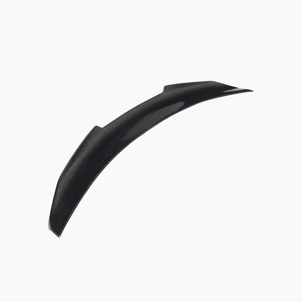 Mercedes-Benz C-Class W204 Carbon Fiber Trunk Spoiler-side angle view