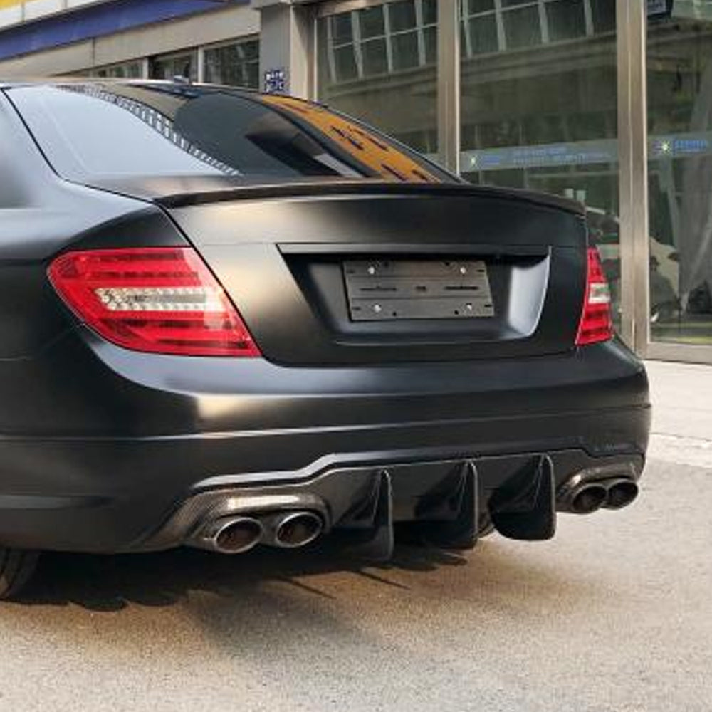 AMG Style Carbon Fiber Trunk Spoiler for Mercedes-Benz C-Class W204 Sedan (2008-2015)