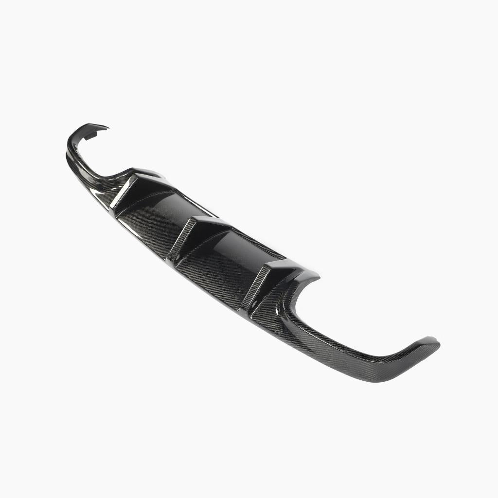 Mercedes-Benz C63 W204 Pre-Facelift 2008-2011 TMS Style Carbon Fiber Rear Diffuser