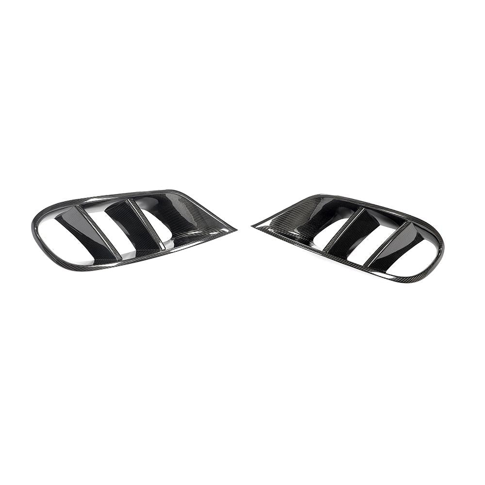 ST Style Carbon Fiber Front Fog lamp Cover Trims for Mercedes Benz S-Class C217 Pre-Facelift 2014-2017