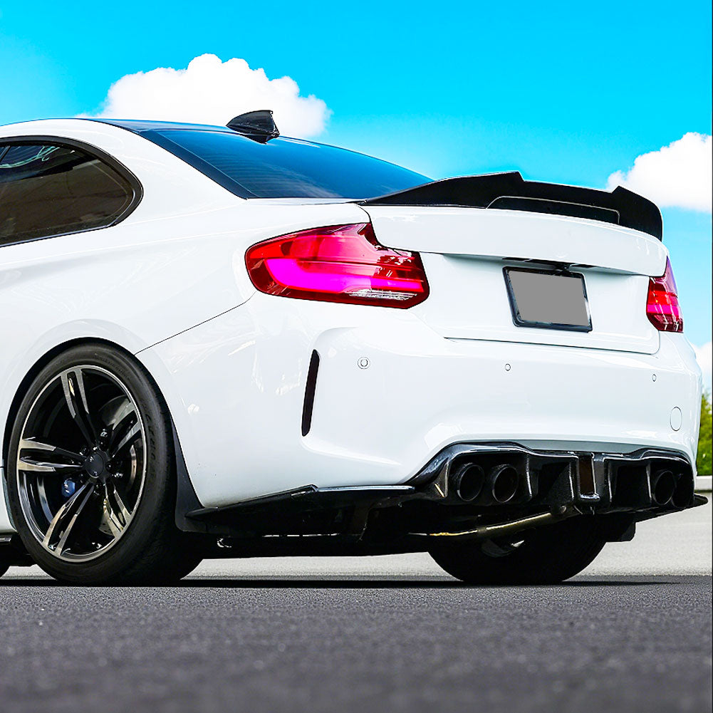 ST Style Gloss Black Trunk Spoiler For BMW M2 F87 / 2 Series F22/F23 (2014-2021)